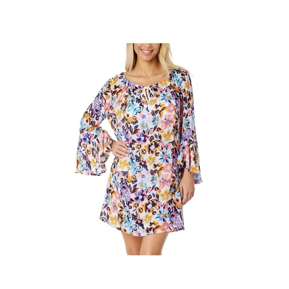 Anne Cole Limited Edition Women's Floral Print Swim Cover-Up Size XS/S